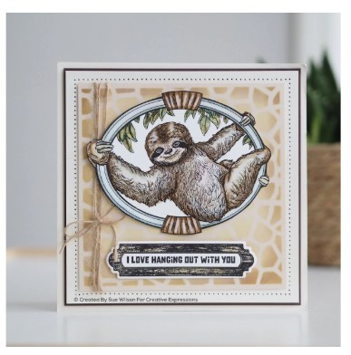 Creative Expressions- Sue Wilson- Safari Collection- Sloth Craft Die