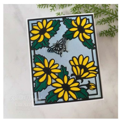Creative Expressions- Sue Wilson- Frames & Tags Collection- Wild Daisy Cover Plate Craft Die