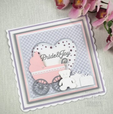 Creative Expressions- Jamie Rodgers- Sentiments Collection- New Baby Craft Die