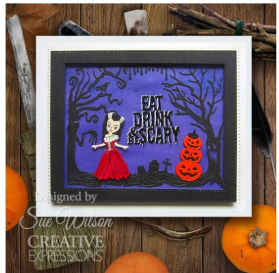 Creative Expressions- Sue Wilson- Halloween Collection- Bride of Frankenstein