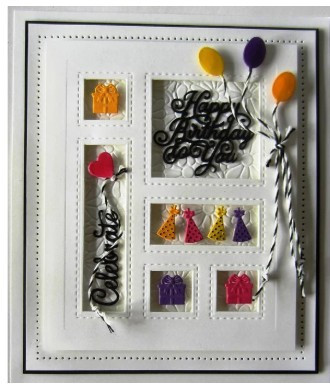Creative Expressions- Sue Wilson- Shadow Boxes Collection- Birthday