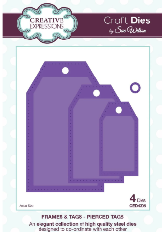 Creative Expressions- Sue Wilson- Frames & Tags- Pierced Tags