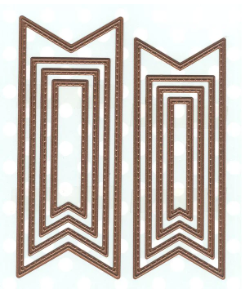 Creative Expressions- Sue Wilson- Frames & Tags Collection - Stitched Flags