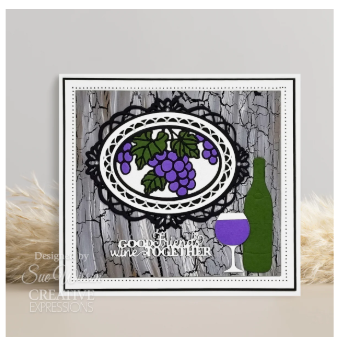 Creative Expressions- Sue Wilson- Stained Glass Collection- Grapevine Craft Die Sue Wilson