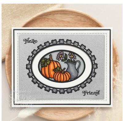 Creative Expressions- Sue Wilson- Stained Glass Collection- Harvest Craft Die