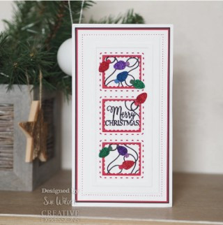 Creative Expressions- Sue Wilson- Slimline Collection- Outer Scalloped Rectangle Aperture Trio Craft Die