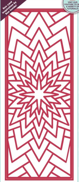 Creative Expressions- Sue Wilson- Slimline Collection- Star Bursts Craft Die