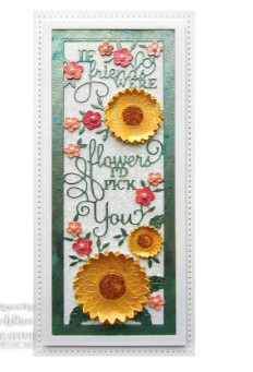Creative Expressions- Sue Wilson- Slimline All-in-one- If Friends Were Flowers Craft Die