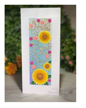 Creative Expressions- Sue Wilson- Slimline All-in-one- If Friends Were Flowers Craft Die