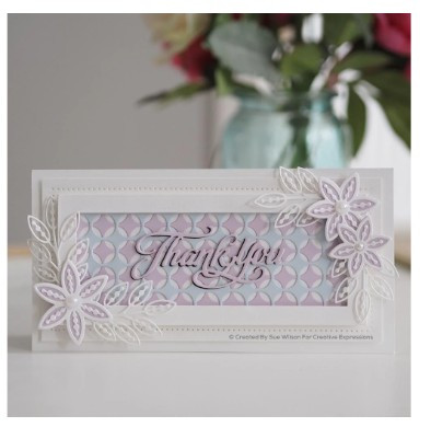 Creative Expressions- Sue Wilson- Slimline Collection- Large Circles Background Craft Die