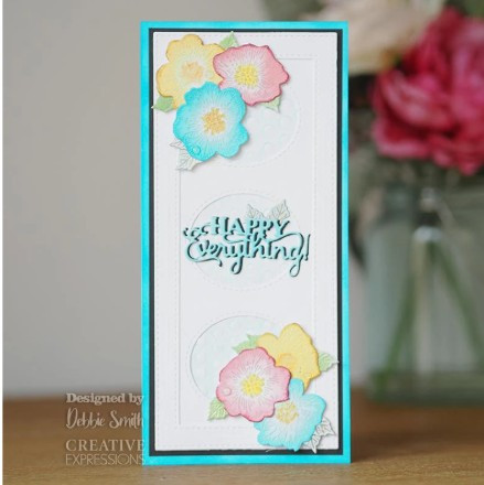 Creative Expressions- Sue Wilson- StampCuts- Wild Rose Cluster Die