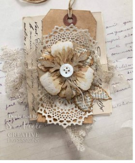 Creative Expressions- Sal Poole- Shabby Basics- Petite Fleur Camille Craft Die