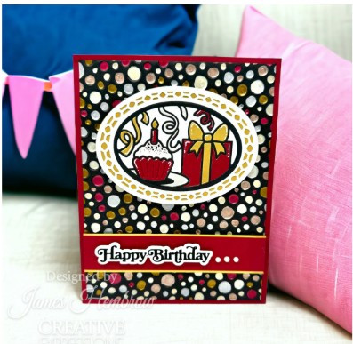 Creative Expressions- Sue Wilson- Stained Glass Collection- Birthday Craft Die
