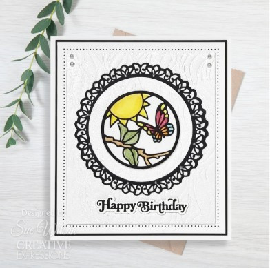 Creative Expressions- Sue Wilson- Stained Glass Collection- Butterfly Craft Die