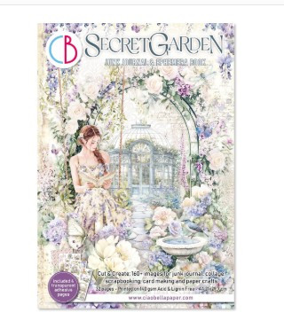Ciao Bella Junk Journal Ephemera BookSecret Garden A4 36pgs