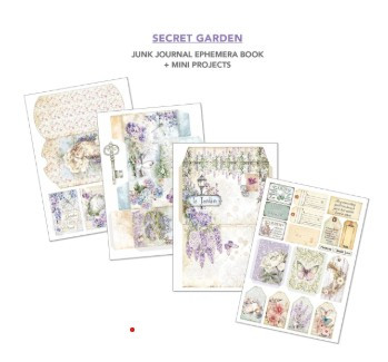 Ciao Bella Junk Journal Ephemera BookSecret Garden A4 36pgs
