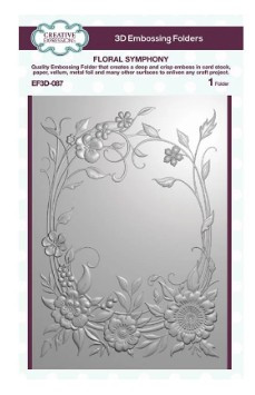 Creative Expressions- 3D Embossing Folder- Floral Symphony 5 in x 7 in