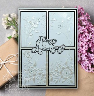 Creative Expressions- 3D Embossing Folder- Floral Symphony 5 in x 7 in
