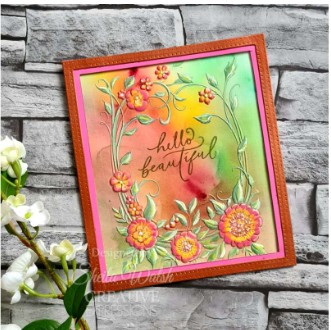 Creative Expressions- 3D Embossing Folder- Floral Symphony 5 in x 7 in