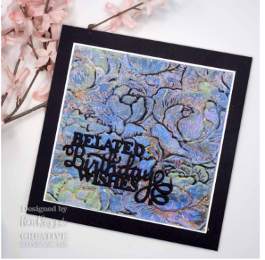 Creative Expressions- 3D Embossing Folder- Peony Blooms 6inx6in