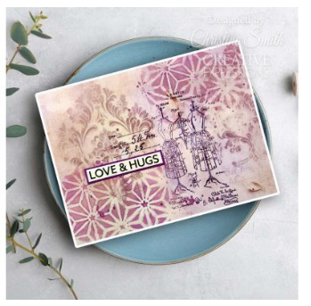 Creative Expressions- Taylor Made Journals- 6 in x 6 in Stencil- Starburst