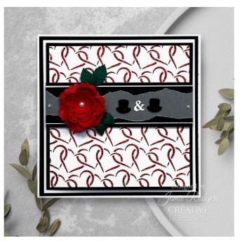 Creative Expressions- Jamie Rodgers- 6 in x 6 in Stencil- Entwined Love