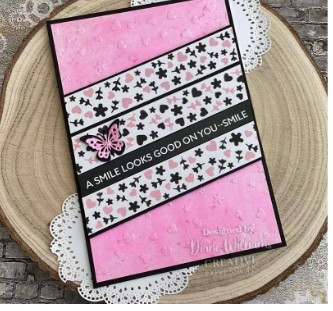 Creative Expressions- Washi Strip Layering Stencil- Ditsy Print