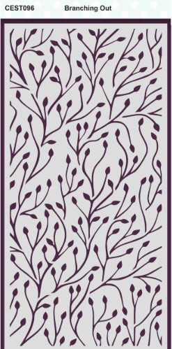 Creative Expressions- DL Stencil 4 in x 8 in- Branching Out