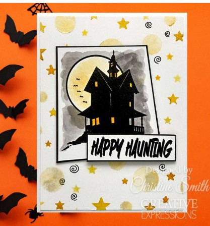 Creative Expressions- Washi Strip Layering Stencil- Let's Celebrate