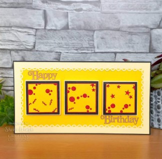 Creative Expressions-Washi Strip Layering Stencil- Party Poppers