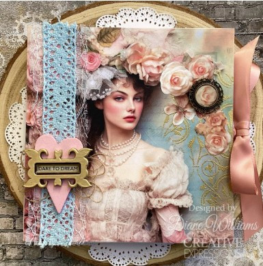 Creative Expressions- Taylor Made Journals- 6x8in Stencil- Fleur-de-lis Elegance