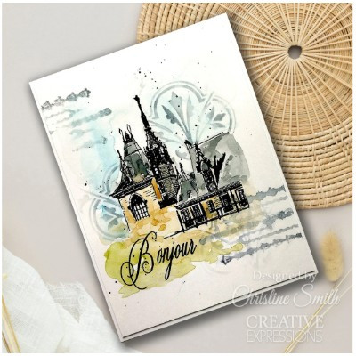 Creative Expressions- Taylor Made Journals- 6x8in Stencil- Fleur-de-lis Elegance