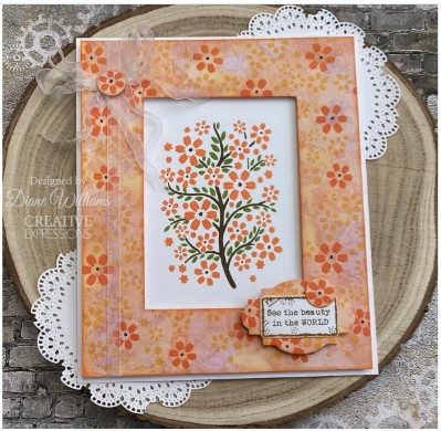 Creative Expressions- Mini Triple Layering Stencil-Blossom Tree Set of 3