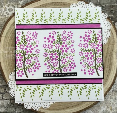 Creative Expressions- Mini Triple Layering Stencil-Blossom Tree Set of 3