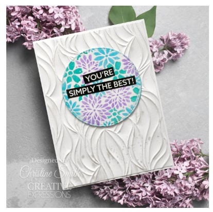 Creative Expressions- Mini Triple Layering Stencil- Chrysanthemum