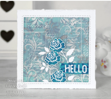 Creative Expressions- Sam Poole- 6 in x 6 in Stencil- Trellis Vines