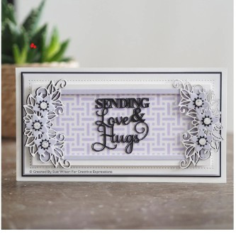 Creative Expressions- Sue Wilson- Slimline Stencil- Basket Weave