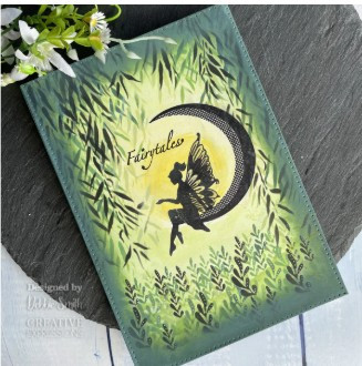 Creative Expressions- DL Stencil- Leafy Swirls