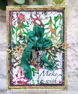 Creative Expressions- DL Stencil- Leafy Swirls