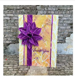 Creative Expressions- DL Stencil 4 in x 8 in- Linear Leaves