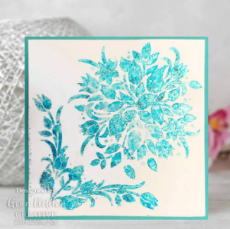 Creative Expressions- 7 in x 7 in Stencil- Timeless Florals