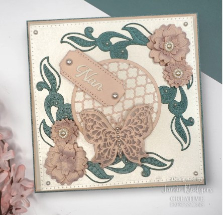 Creative Expressions- Jamie Rodgers- Wings of Wonder- Cherry Blossom Flower & Flourish Corner Craft Die
