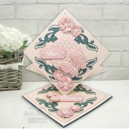 Creative Expressions- Jamie Rodgers- Wings of Wonder- Cherry Blossom Flower & Flourish Corner Craft Die