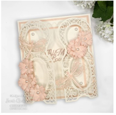 Creative Expressions- Jamie Rodgers- Wings of Wonder Collection- Butterfly Trellis Panel Craft Die