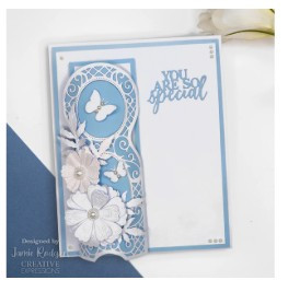 Creative Expressions- Jamie Rodgers- Wings of Wonder Collection- Butterfly Trellis Panel Craft Die