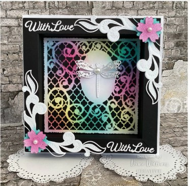 Creative Expressions- Jamie Rodgers- Wings of Wonder Collection- Dragonfly Trellis Aperture Craft Die