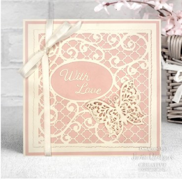 Creative Expressions- Jamie Rodgers- Wings of Wonder Collection- Dragonfly Trellis Aperture Craft Die