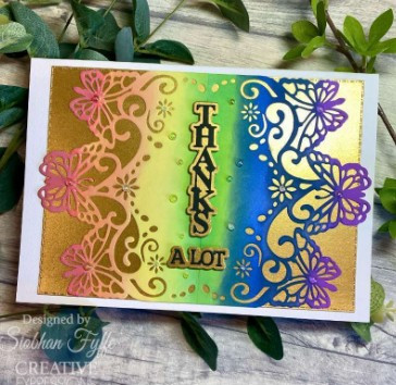 Creative Expressions- Sue Wilson- Shadowed Stacked Sentiment- Thanks Craft Die