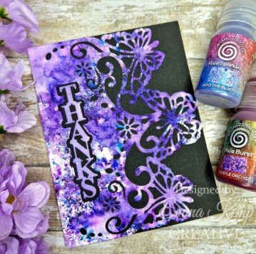 Creative Expressions- Sue Wilson- Shadowed Stacked Sentiment- Thanks Craft Die