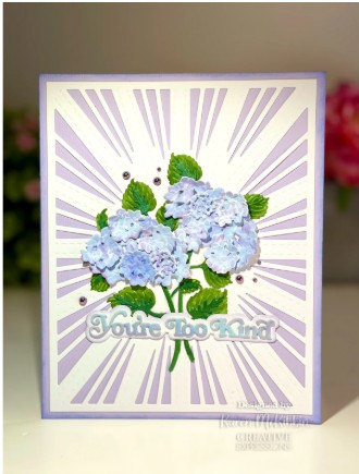 Creative Expressions- Sue Wilson- Mini Shadowed Sentiments- You're Too Kind Craft Die